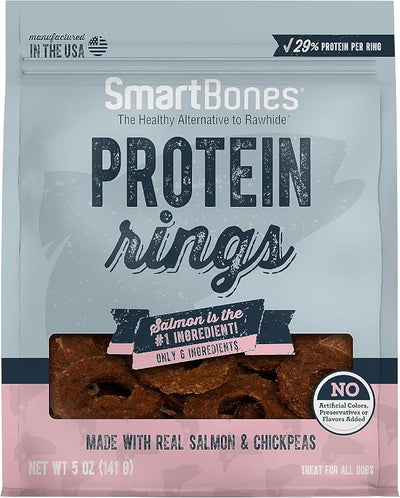 SmartBones Protein Rings with Real Salmon and Chickpeas, 5 OZ