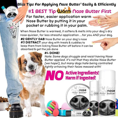 The Blissful Dog Every Dog Nose Butter, Versatile Dog Nose Balm for Dry Nose, Handcrafted Nose Moisturizer, Easy-to-Apply Dog Essentials, Unscented, 2 oz.
