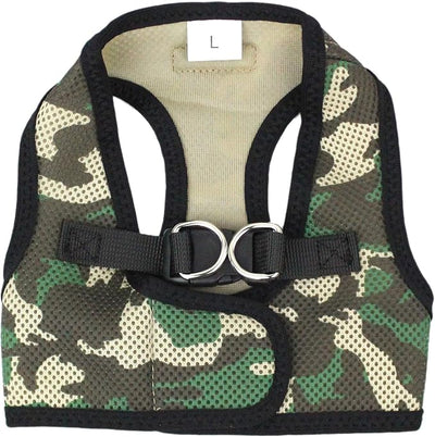 Parisian Pet Step-in Dog Harness - Breathable Mesh No Pull Puppy Harness with Dual D-Ring - Adjustable Harnesses for Dogs - Soft Padded Camo Pet Vest - Lightweight Dog Vests for Medium Sized Dogs
