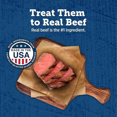 Blue Buffalo True Chews Premium Grillers Dog Treats, Made in the USA with Natural Ingredients, Steak, 10-oz Bag