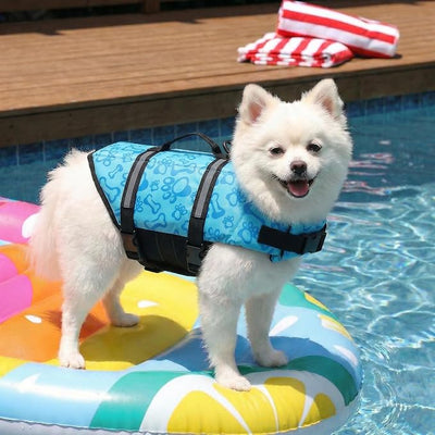Doglay Dog Life Jacket with Rescue Handle, Dog Life Vest for Swimming Boating, Adjustable Reflective Puppy Swim Vest with Superior Buoyancy for Small Medium Large Dogs