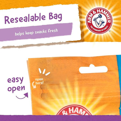 Arm & Hammer for Pets Nubbies Dental Treats Baking Soda Calcium Dog Dental Chews Nubbed Texture Scrubs Plaque Tartar Peanut Butter Flavor 20 Count 7 OZ 24 Pack