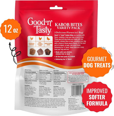 Good ‘n’ Tasty Kabob Bites, 12 oz, Treats For Dogs, Made with Real Chicken