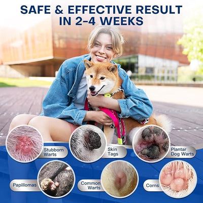 Dog Wart Remover: 20ML Dog SkinTag Removal, Natural Dog Wart Removal Treatment, Rapidly Eliminates Dog Warts & Dog Skin Tags - Fast Acting & Effective, No Harm & Pain-Free (20ML)