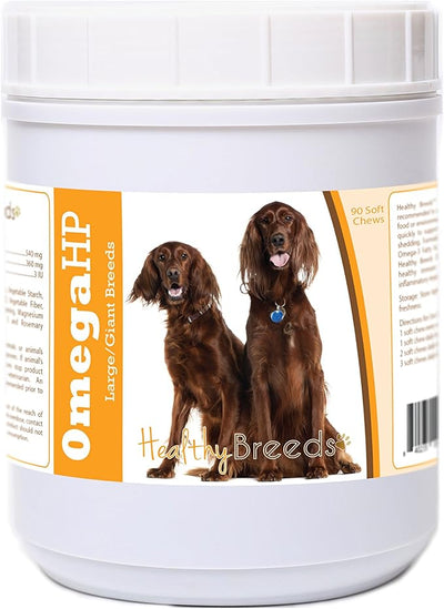Healthy Breeds Irish Setter Omega HP Fatty Acid Skin and Coat Support Soft Chews 90 Count