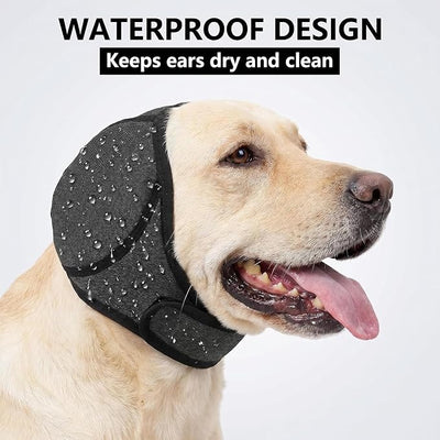 Silentwuff for Dogs - Noise Cancelling Dog Ear Muffs, Waterproof Protection Cover for Anxiety Relief, Adjustable Design Available in Three Sizes (S/M/L) for All Breeds (Medium)