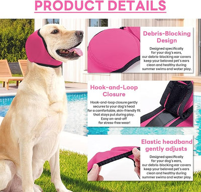 Dog Ear Muffs Noise Protection, Stress-Reducing, Comfortable, Perfect for Thunderstorms, Noise,Vet Visits & Preventing Water