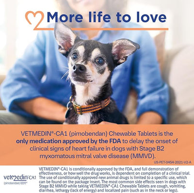 VETMEDIN®-CA1 (pimobendan) Chewable Tablets for Dogs, 1.25 mg, 50ct