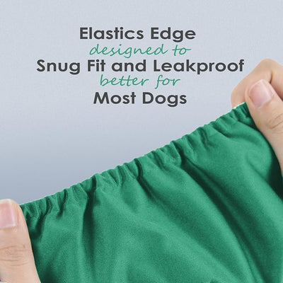 Wegreeco Washable Dog Diapers - Washable Male Dog Belly Wrap- Pack of 3 - (Blue,Green,Purple,Medium)