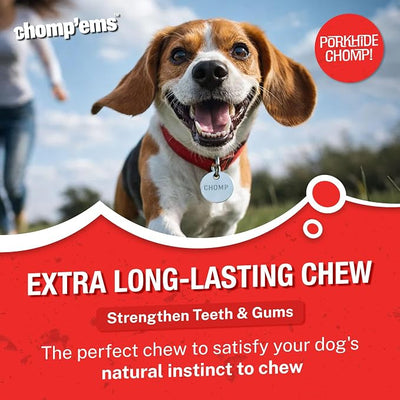 Chomp'ems Purehide Sticks Healthy Natural Rawhide Dog Chew, 12 oz