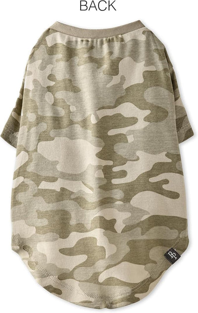 Pet Passion Toby II - The Perfect Tee, 3 Pack Short Sleeve Pet T-Shirt 100% Organic Cotton Tees Clothes for Small, Medium, Large Dogs, Sage Camo, Small (10-25 lbs)