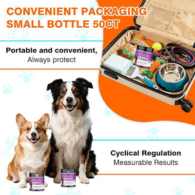 Probiotics for Dogs Dog Probiotics for Digestive Health Probiotic for Dogs Gut Health Itchy Skin Dog Probiotics for Diarrhea Dog Constipation Relief Gas for Dogs Immune Support Chicken Flavor 50ct