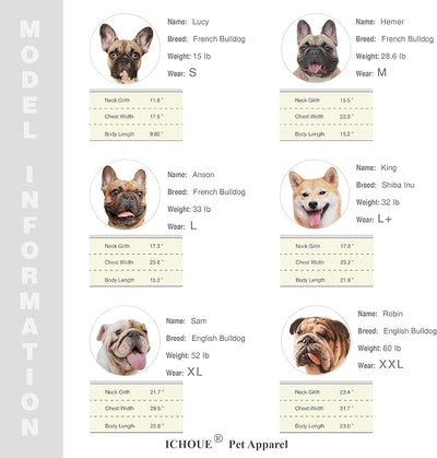 iChoue English Bulldog T Shirts 100% Cotton Striped Clothes for Medium Dogs Tank Tops Vest Large French Frenchie Pug Boston Terrier Pitbull Summer Pink Stripes - XL