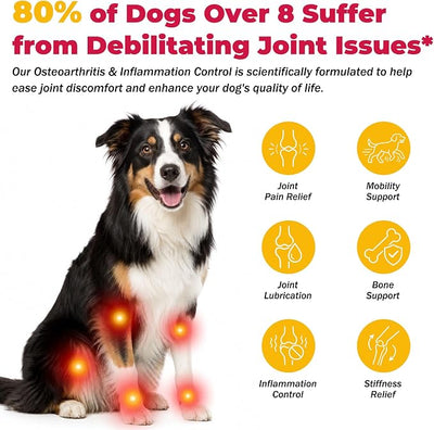Dog Pain Relief & Anti-Inflammatory Tablets for Large Dogs (66–264+ lbs) – Supports Joint Comfort, Mobility & Daily Activity, Vet Recommended Dosage, 60 Tablets