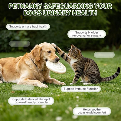 Petnanny Cat & Dog Urinary Tract Support Drops, Cranberry Supplement & Crananidin for Dogs, Dog Bladder Supplement for Incontinence, pH Balance, Lawn Burn Prevention and Immune Support, 4oz