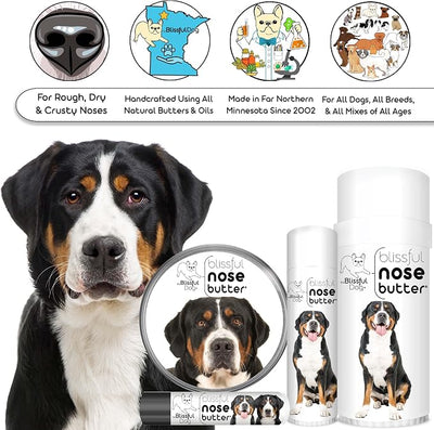 The Blissful Dog Greater Swiss Mountain Dog Unscented Nose Butter - Dog Nose Butter, 0.50 Ounce