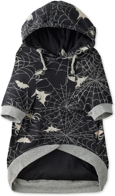 Pet Passion Rocky – The Original Lightweight Hooded Tee 100% Organic Cotton Dog Hoodie Pet Coat Sweater for All Sized Dogs, Batty Black, Medium (20-45 lbs)