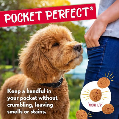 Charlee Bear Dog Treats Small Dogs Training Treats Crunchy Low Cal, Grain Free Canine Snacks, USA, Puppy Training Biscuits, Turkey, Sweet Potato & Cranberry, 4 Pack, 8oz Ea