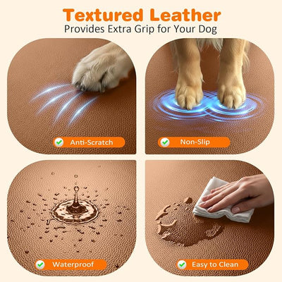 URPOWER Hard Bottom Dog Car Seat Cover for Pets 100% Waterproof Seat Cover Hammock 600D Heavy Duty Scratch Proof Nonslip Durable Soft Back Seat Covers for Full Size Trucks