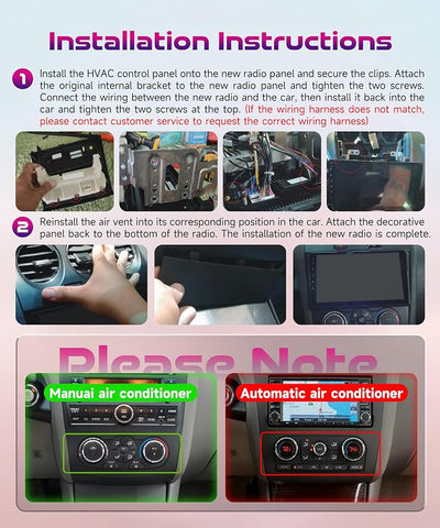 Android Car Stereo for Nissan Altima 2008-2012 with Wireless CarPlay Android Auto, 4Core 4G+64G 9 Inch Touchscreen Car Radio Mirror Link GPS Navigation WiFi Bluetooth FM RDS EQ SWC Backup Camera
