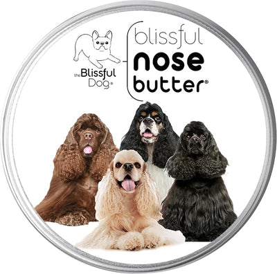The Blissful Dog Cocker Spaniel Nose Butter, Versatile Dog Nose Balm for Dry Nose, Handcrafted Nose Moisturizer, Easy-to-Apply Dog Essentials, Unscented, 1 oz.