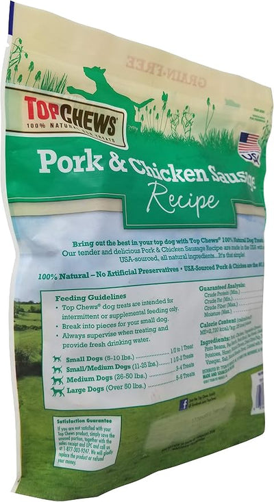 Pork & Chicken Sausage Dog Treats, 100% Natural (36 Oz, 2.25 LBS)
