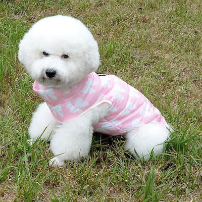 New Various Pet Cat Dog Soft Padded Vest Harness Small Dog Clothes Pink Bow S, Model: BFL049-Pink-S