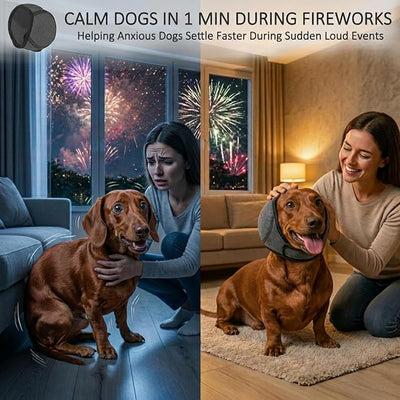 MCTOURY Dog Ear Covers for Anxiety-Relief: Fast Calms Dogs in 1 Minute | Noise Cancelling Ear Muffs for Fireworks/Thunderstorms - Designed for Small Breeds Dachshund/Westie/Shiba Inu