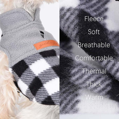 Fleece Dog Sweater Stretchy Pullover Dog Sweatshirt Jacket Lightweight Pet Clothes Coats for Small Dogs Pet Doggie Outfits Clothing Cat Apparel (X-Small, Grey)