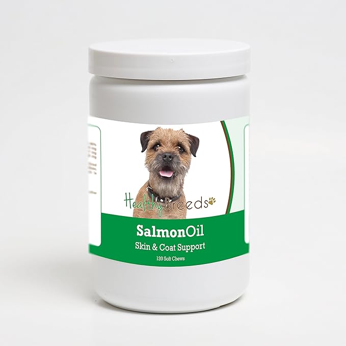 Healthy Breeds Border Terrier Salmon Oil Soft Chews 120 Count