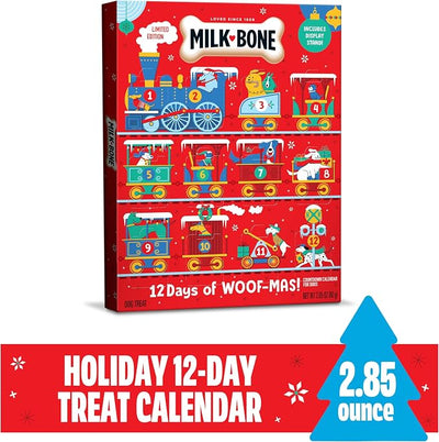 Milk-Bone Holiday 12 Day Treat Calendar, 2.85 oz Box (Pack of 2)