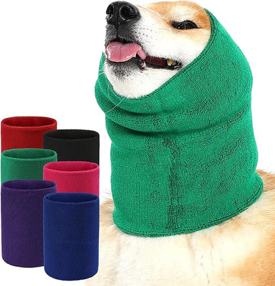 Dog Calming Hoodie Quiet Head Cover Sleeves Double Layer Thickened Dog Ear Muffs Noise Protection,Dog Hematoma Ear Wrap, Dog Headband for Anxiety Relief for Bath, Thunderstorms