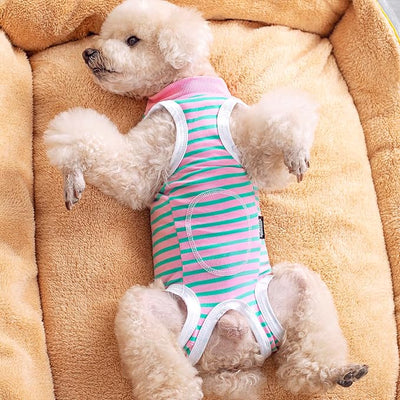 2 Packs Pet Dog Recovery Onesie Suit for Dogs Cats After Surgery,Dog Abdominal Wounds Bandages Cone E-Collar Alternative. (Grey, XS)