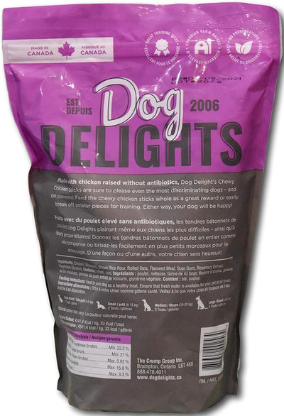 Dog Delights Chewy Chicken Sticks- Made with Canadian Chicken