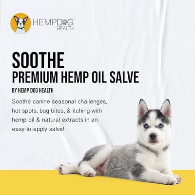 Soothe - Dog Balm with Hemp Oil - Hot Spots, Itchy Skin, Rashes, Bug Bites, & Wound Care - Natural Anti-Itch Relief