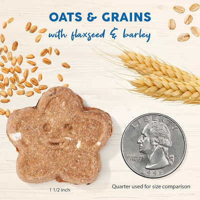 Cloud Star Wag More Bark Less - Dog Treats - Crunchy Biscuits - Oats & Grains Bacon, Cheese & Apples - 3 lb Pouch