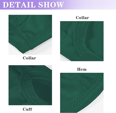 2 Pack Solid Color Dog Shirts – Lightweight, Breathable Pet T-Shirts, Durable Stretchy Clothes for Small to Large Dogs, Ideal for Everyday Wear & Holidays.Green Purple X-Large