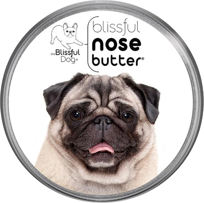 The Blissful Dog Fawn Pug Nose Butter, Versatile Dog Nose Balm for Dry Nose, Handcrafted Nose Moisturizer, Easy-to-Apply Dog Essentials, Unscented, 4 oz.