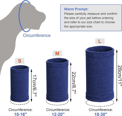 Rbenxia Dog Ear Muffs - Noise Protection & Warmth Winter Ear Scarf (Blue, Large)
