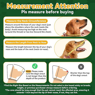 WinWeal Upgraded Soft Dog Cone Collar for Large Medium Dogs After Surgery – Adjustable Transparent Recovery Collar, Breathable Elizabethan E-Collar for Wound Healing & Anti-Licking (XXL, Dark Green)