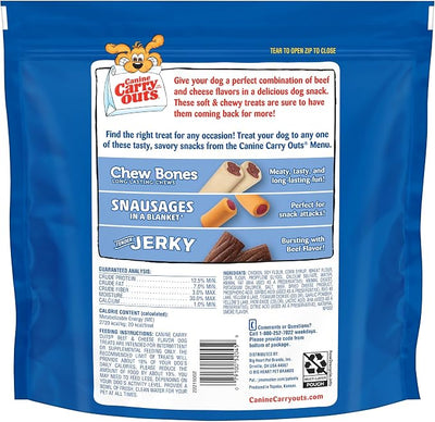 Canine Carry Outs Dog Treats, Beef & Cheese Flavor, 47 Ounce (Pack of 2)
