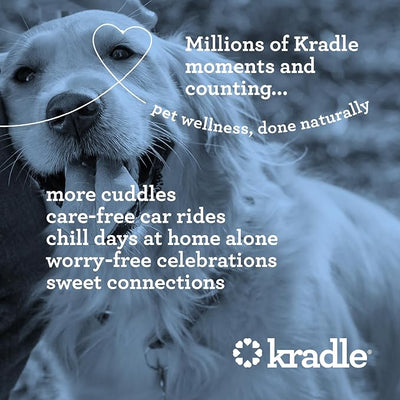 Kradle Chillers Hard Chews for Dogs - Ashwaganda GABA L-Theanine - Supports a Calm Demeanor - 6 Hard Chews