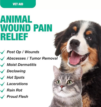 Animal Wound Care Foam - Liquid Bandage for Dogs, Cats & More - Pet Wound Care Supplies - Supports Insect Bites, Acne, Hot Spots & More for Pets - 2 oz