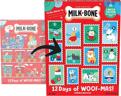Milk-Bone 12 Days of Woofmas Countdown Calendar for Dogs, 2.85 Oz. Box