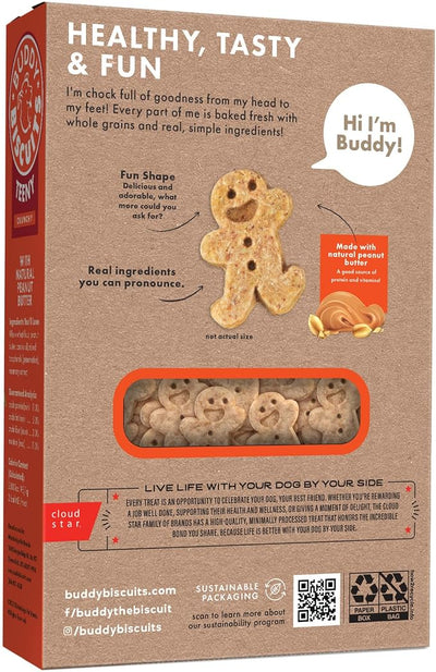 Buddy Biscuits Teeny Crunchy Dog Treats, Peanut Butter, 8 oz. Box, (Pack of 2)