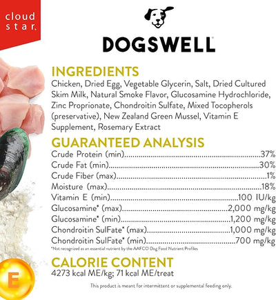 Dogswell Hip & Joint Grillers Dog Treats, Chicken, 24 oz. Pouch