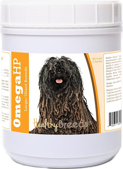 Healthy Breeds Pulik Omega HP Fatty Acid Skin and Coat Support Soft Chews 90 Count