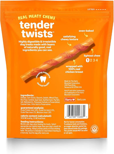 Oinkies Tender Twists Rawhide‑Free Dog Chews, 36 Count