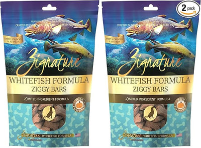 Zignature Whitefish Limited Ingredient Formula Biscuit Dog Treats 12oz (Pack of 2)