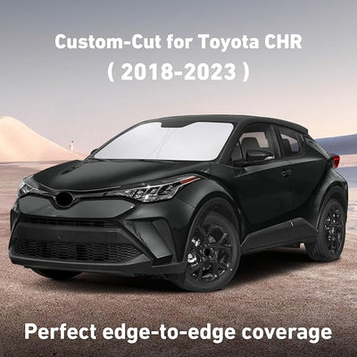 EcoNour Windshield Sunshade Compatible for Toyota CHR 2018-2021 2022 2023, Sun Visor for Front Windshield & Window Sun Shade Cover, UV Heat Blocker & Protector, Car Accessories